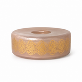 Peach Embossed Glass Accent L6
