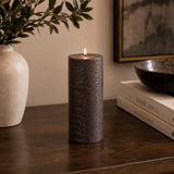 BLACK PILLAR- OSTRICH LEG EMBOSSED