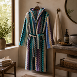 Turquoise Chevron Spa Bathrobe