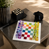 Checkerboard Colors Acrylic Chess