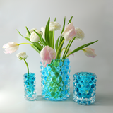 Hurricane Boule Mini Coral Blue Vase