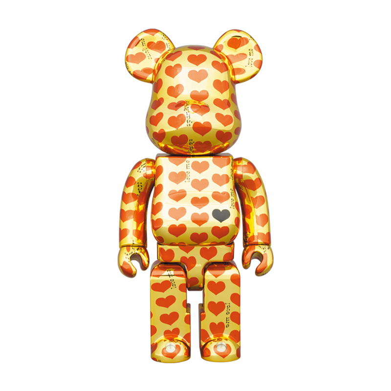 BE@RBRICK Gold Heart 100％ & 400％