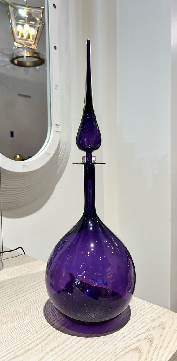 Tear Drop Petite Decanter - Purple