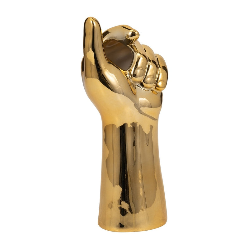 Hand Vase - Gold