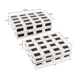 Black & White Checkered Boxes