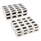 Black & White Checkered Boxes