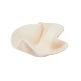 White ceramic bowl on a white background