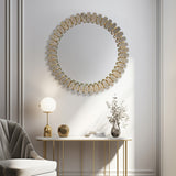 KEELY WHITE MARBLE TILE MIRROR