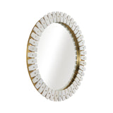 KEELY WHITE MARBLE TILE MIRROR