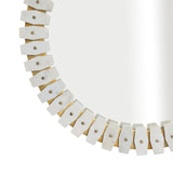 KEELY WHITE MARBLE TILE MIRROR