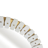 KEELY WHITE MARBLE TILE MIRROR