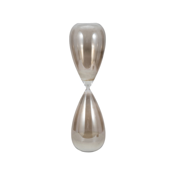 Grey Glass Hourglass