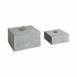 Suede Small Box w/Stone