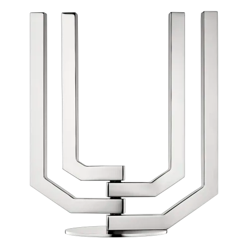 ARBORESCENCE Stainless Steel 4-Arm Candelabra