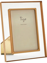 Lucite Frame Gold Border