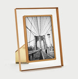 Lucite Frame Gold Border