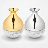 Dual Bud Vases Marble