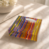 Groovy Ripple Orange Acrylic Candy Tray