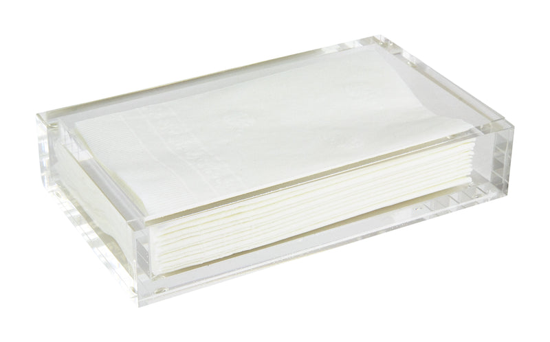 Clear Bathroom Napkin Tray