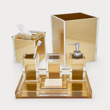 Gold Waste Basket