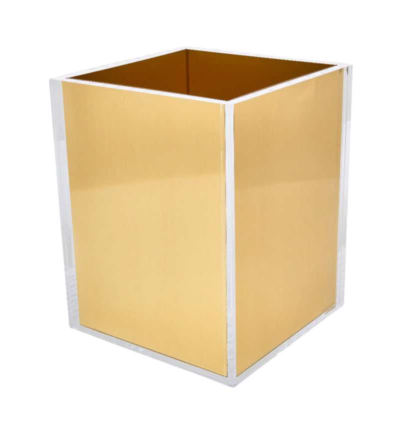 Gold Waste Basket