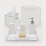 Acrylic Canister w/Lid w/White Insert