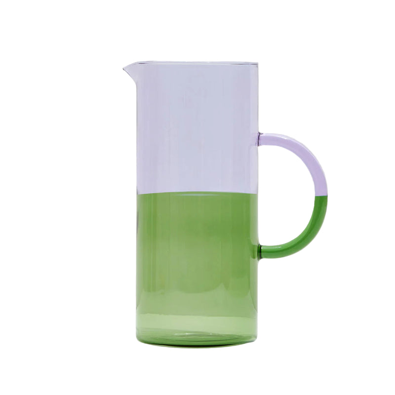 TWO TONE PITCHER - LILAC + GREEN
