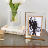 Lucite Frame Gold Border