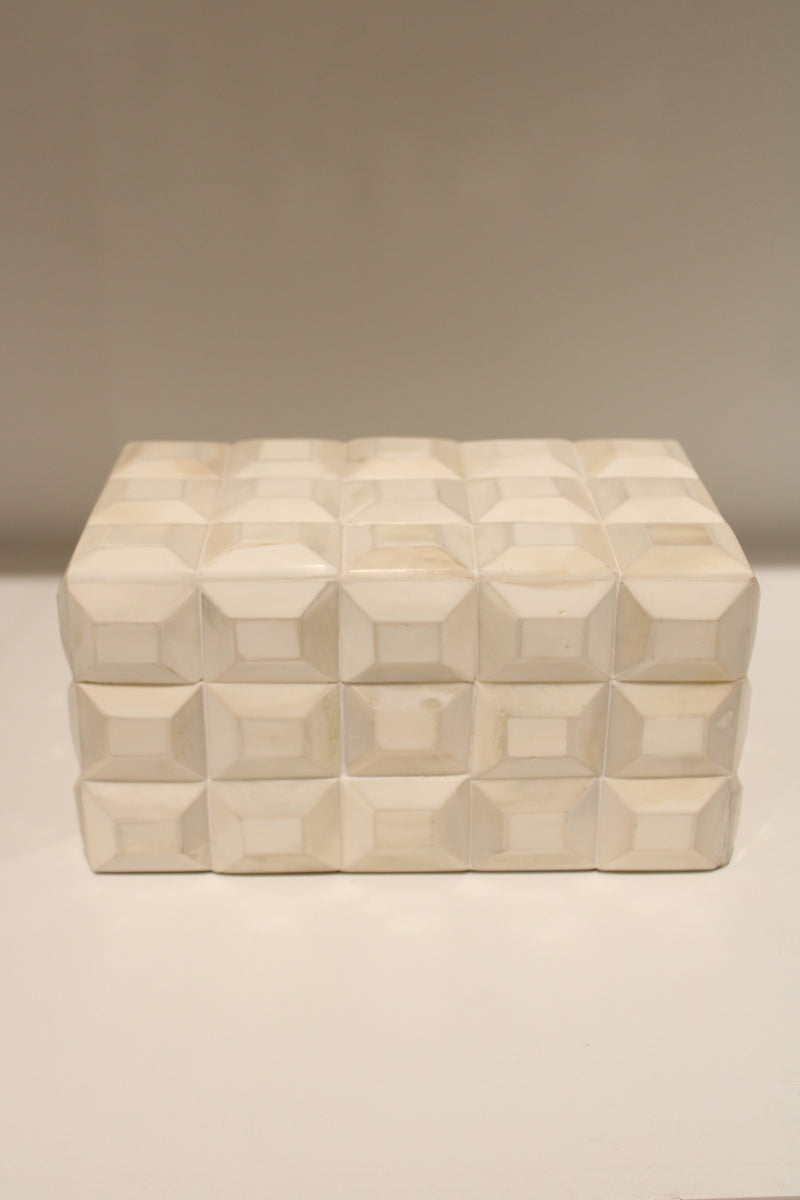 Cream Large 3D Box