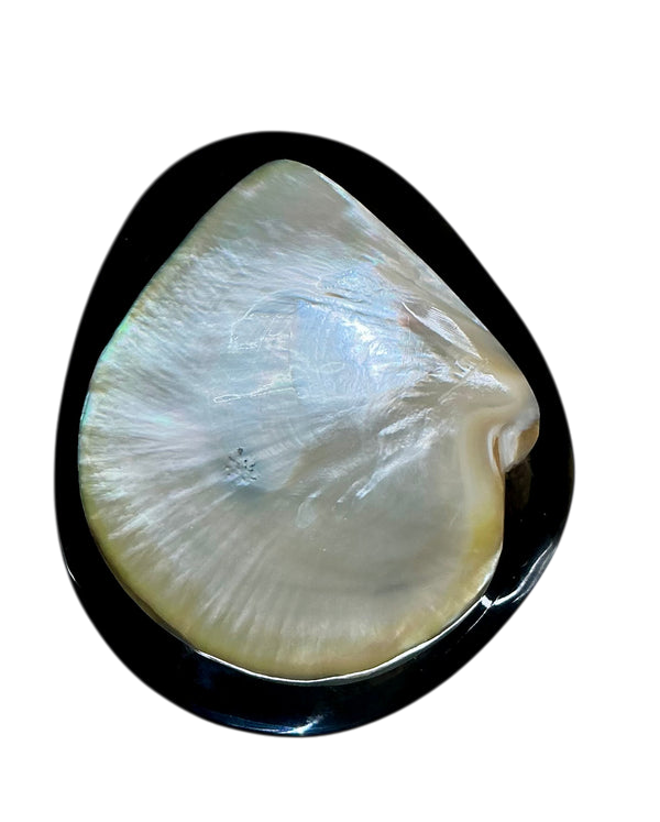 ROUND CAVIAR DISH -BLACK