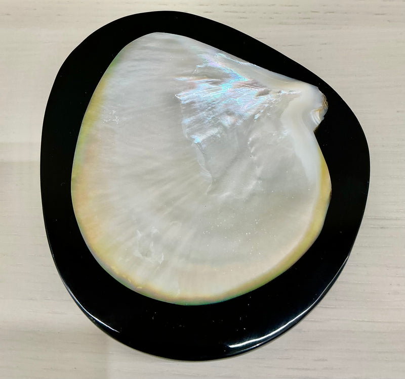 ROUND CAVIAR DISH -BLACK