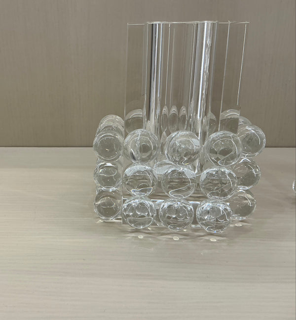 Crystal Glass Square Vase