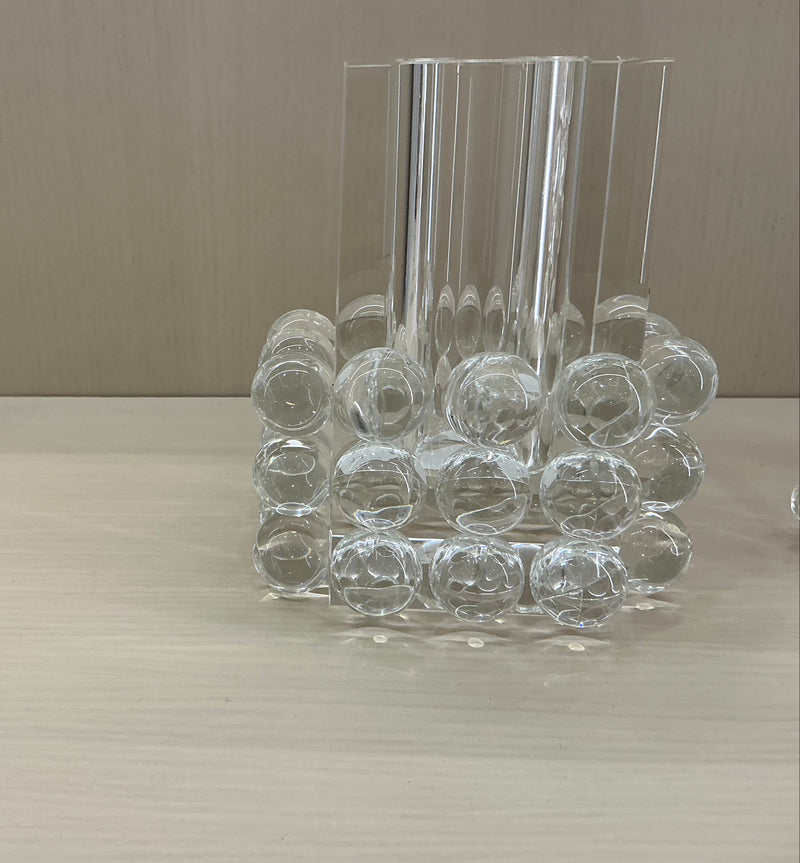 Crystal Glass Square Vase