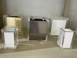 Acrylic Canister w/Lid w/White Insert