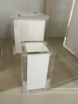 Acrylic Canister w/Lid w/White Insert