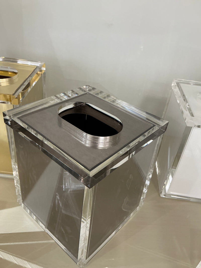 Silver Tissue Box