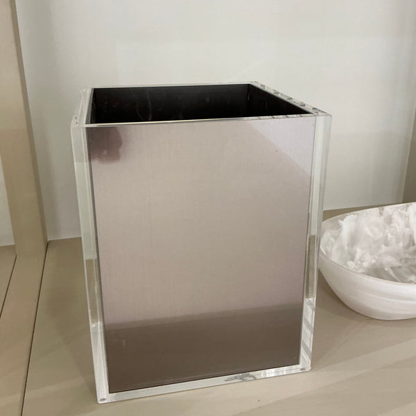 Silver Waste Basket