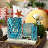 Hurricane Boule Mini Coral Blue Vase