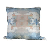 Blushed Blue Throw Pillow