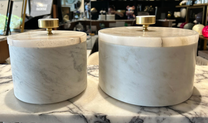 Small Alabaster And Marble Box