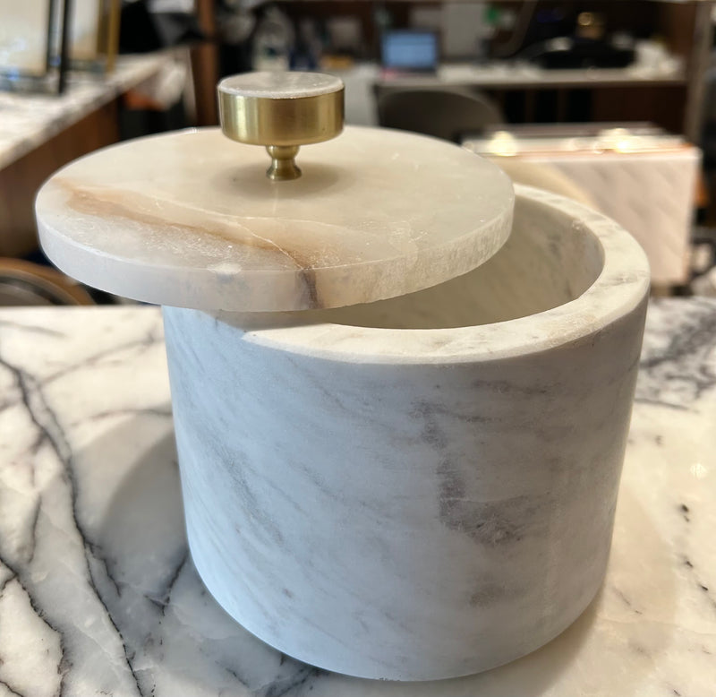Small Alabaster And Marble Box