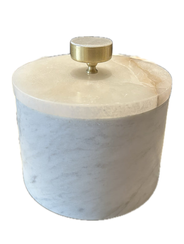 Small Alabaster And Marble Box