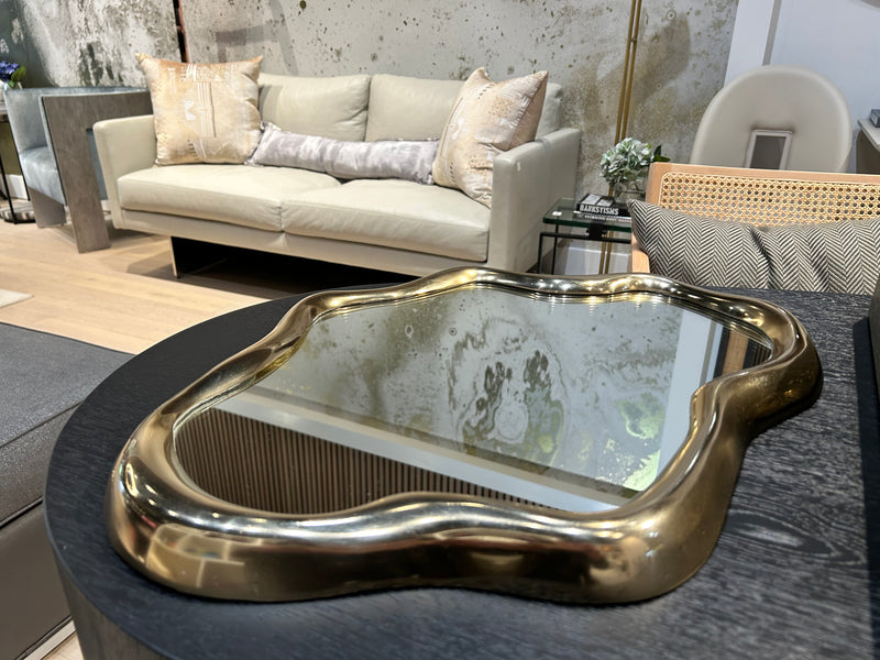 FLOWING LARGE GOLD TRAY