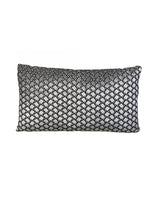 Black Grey Rectangle Pillow