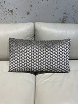 Black Grey Rectangle Pillow