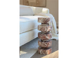 Cerise Spot Accent Table – Cherry Gold Marble, 8"