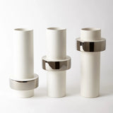 Silver Ring Vases