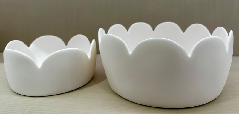 Fleur Medium Bowl -White