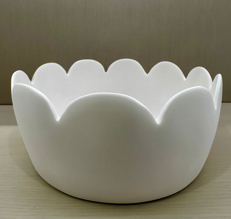 FLEUR Large Bowl -White