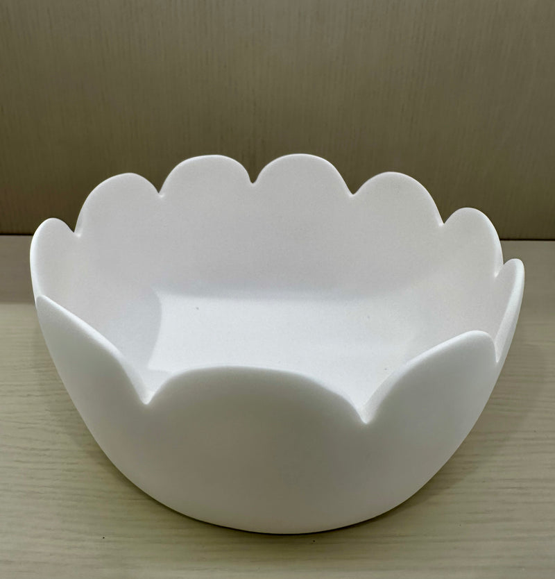FLEUR Large Bowl -White